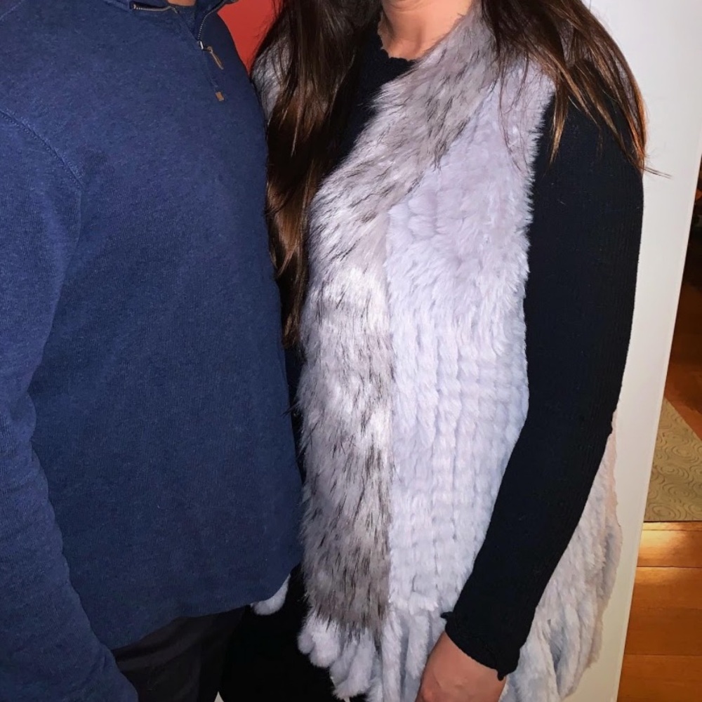 SIONI GREY Stylish Faux Fur Vest